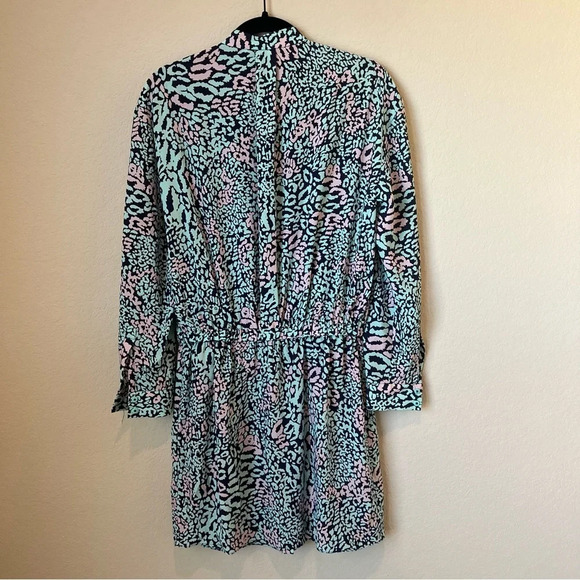 DIANE VON FURSTENBERG long sleeve cheetah print dress - Picture 6 of 6
